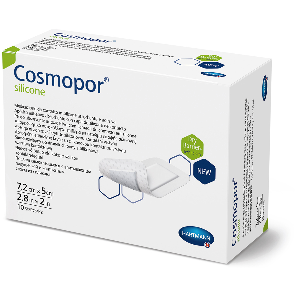 Hartmann Cosmopor Silicone Inselpflaster 7,2 x 5 cm