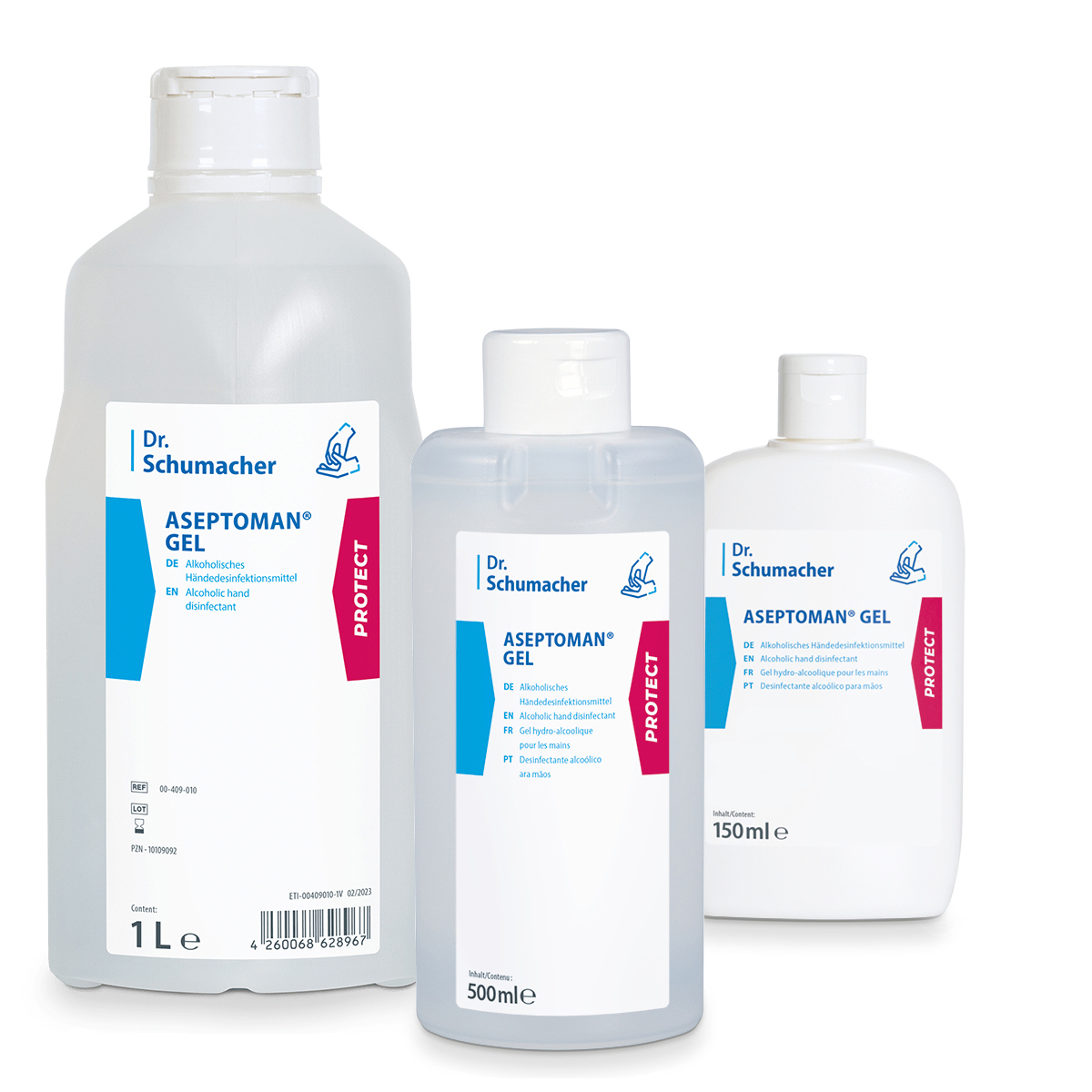 Dr. Schumacher Aseptoman® Gel Händedesinfektion Gruppe