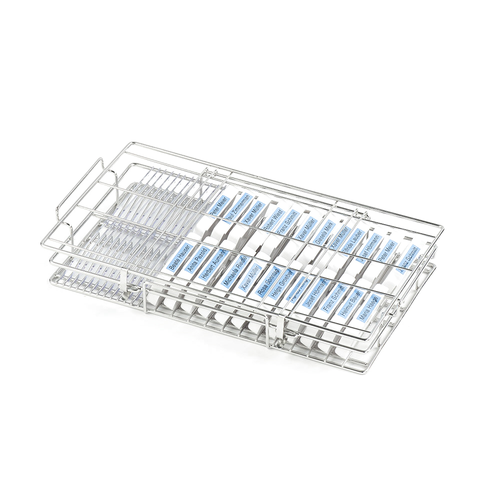 Schwarz melipul® Medi-7® Spülkorb Edelstahl geschlossen