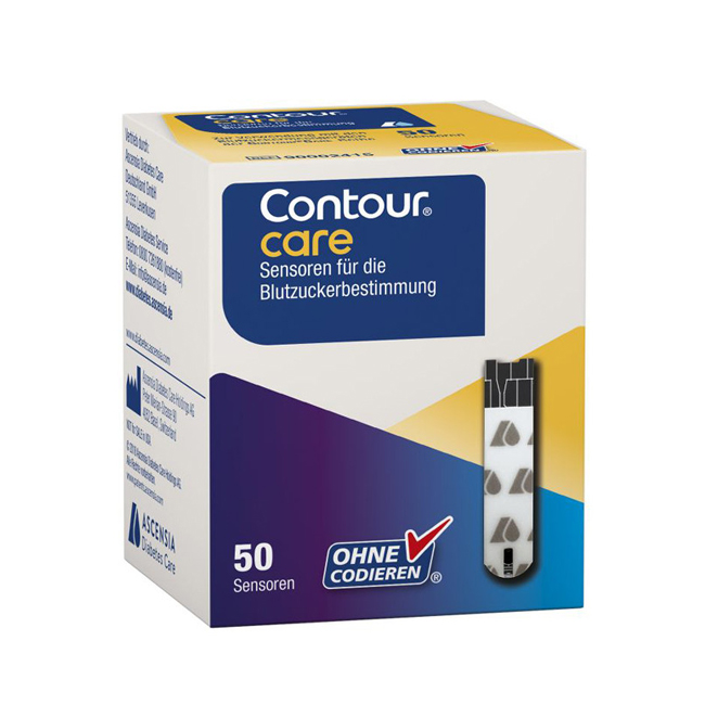 Ascensia Contour® care Sensoren Teststreifen