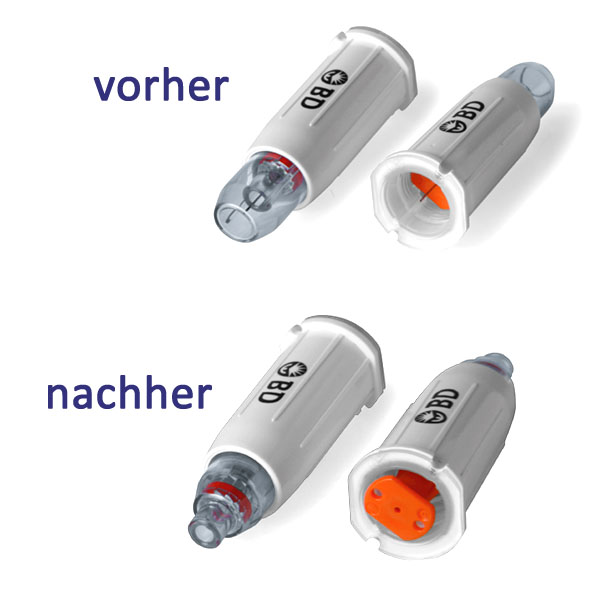 BD Autoshield™ Duo Safety-Penkanüle Sicherheitsmechanismus