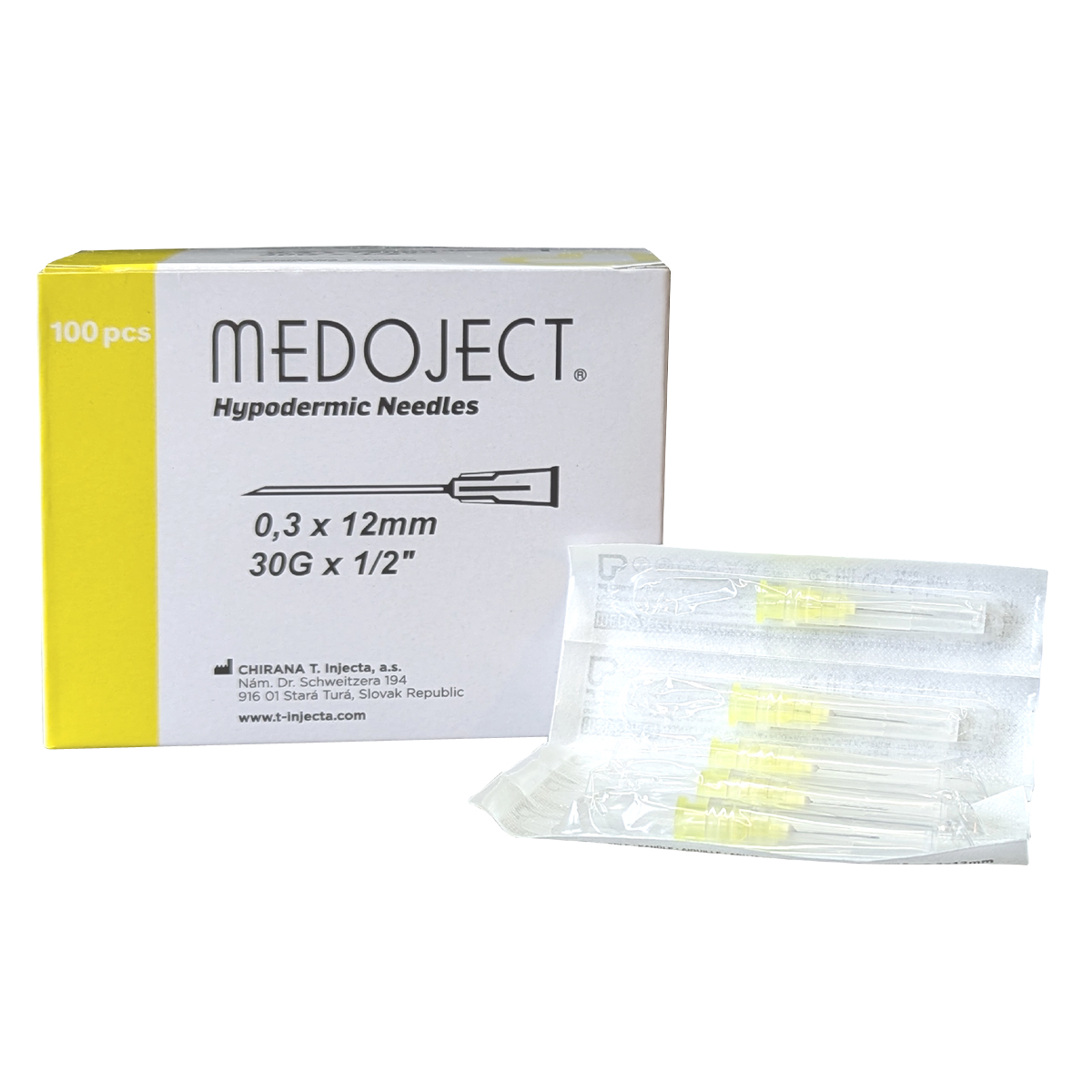 Chirana Medoject® Insulinkanülen 30 G x 12 mm 100 Stück