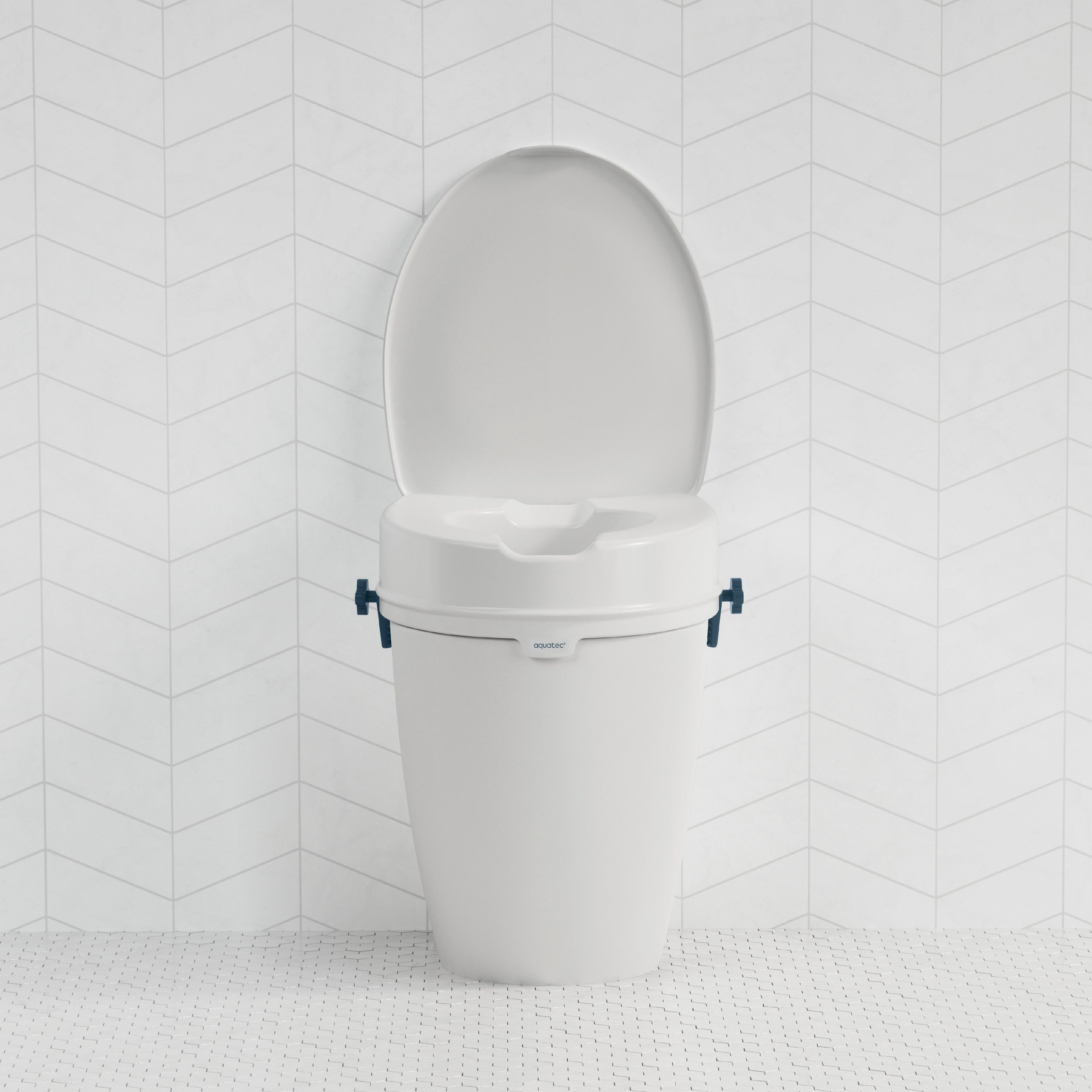 Aquatec® Pure CALA Toilettensitzerhöhung mit Deckel Front