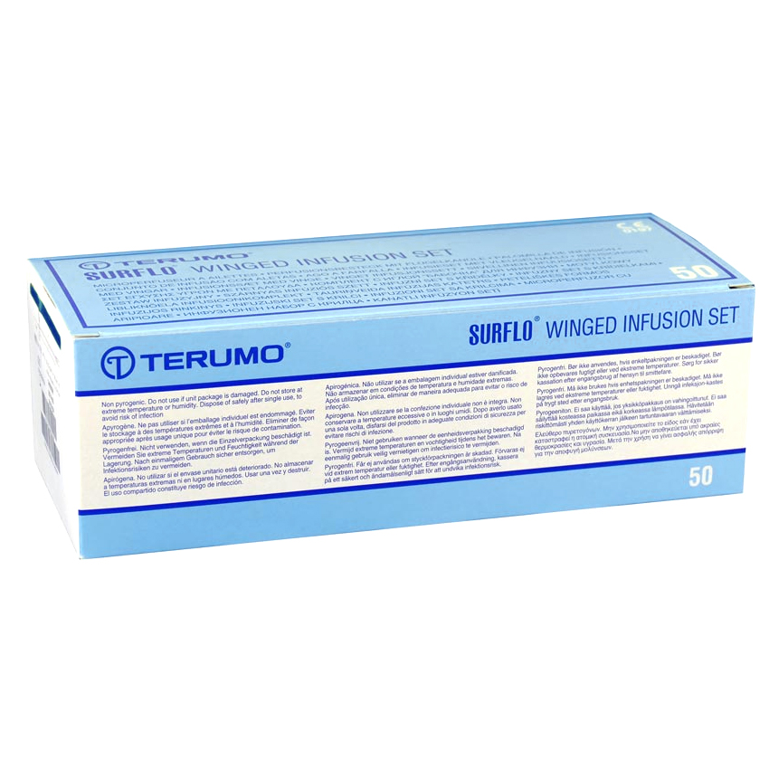 Terumo Surflo® Perfusionsbesteck 50 Stück Verpackung