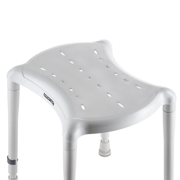 Aquatec® Dot Duschhocker mit festen und verstellbaren Standfüssen