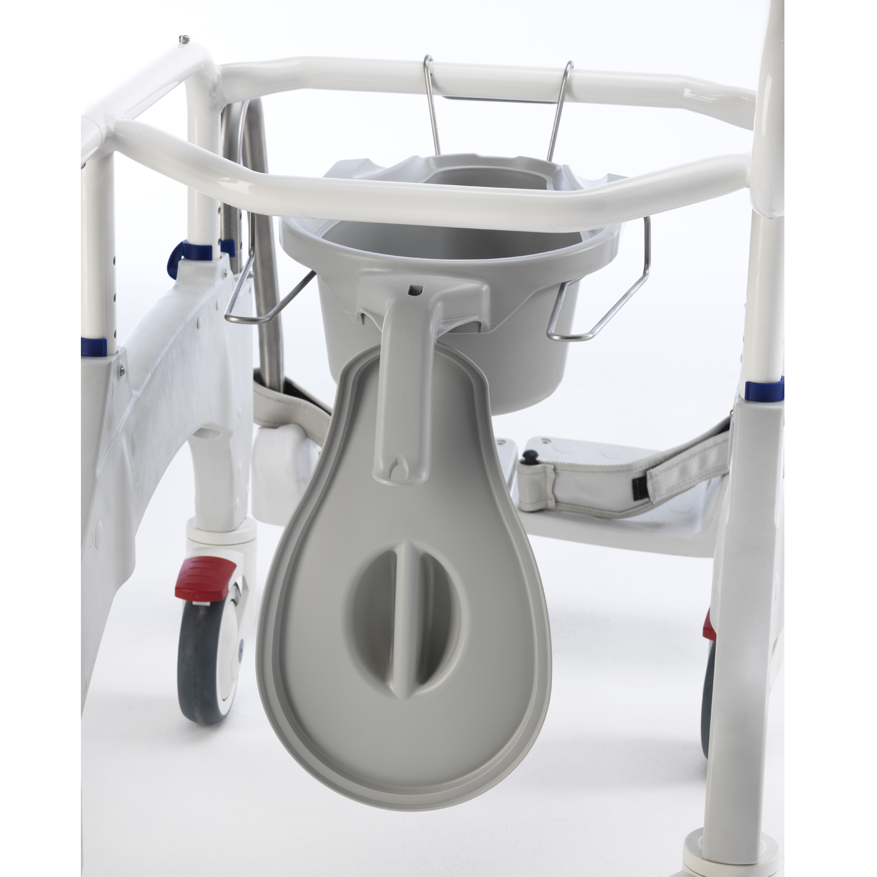 Aquatec® Ocean ERGO Dusch- Toilettenrollstuhl Toilettentopf und Halter