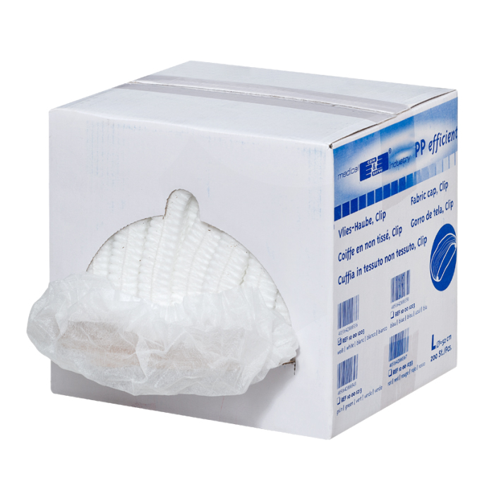 Care&Serve® Vlies-Haube Clip 200 Stück BOX