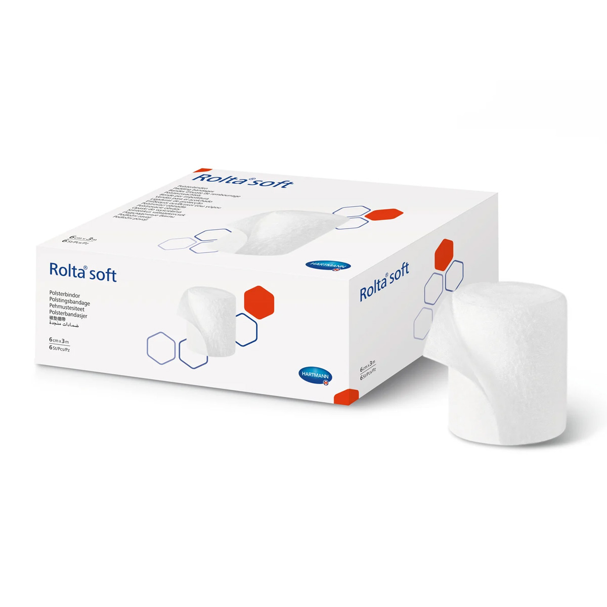 Hartmann Rolta® soft. 6 Rollen je 3 Meter Länge