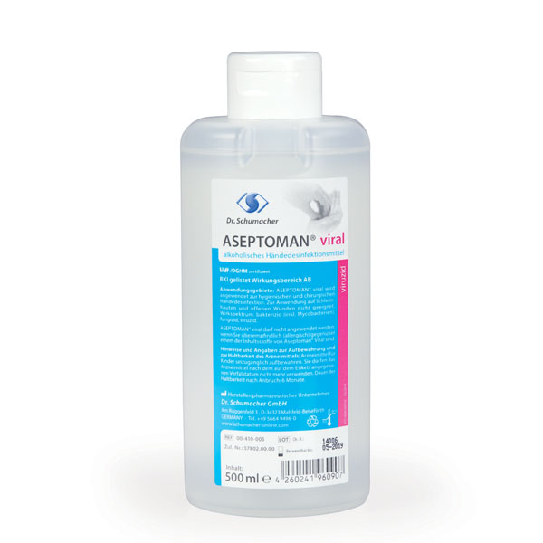 Dr. Schumacher Aseptoman® Viral Händedesinfektion 500ml Spenderflasche