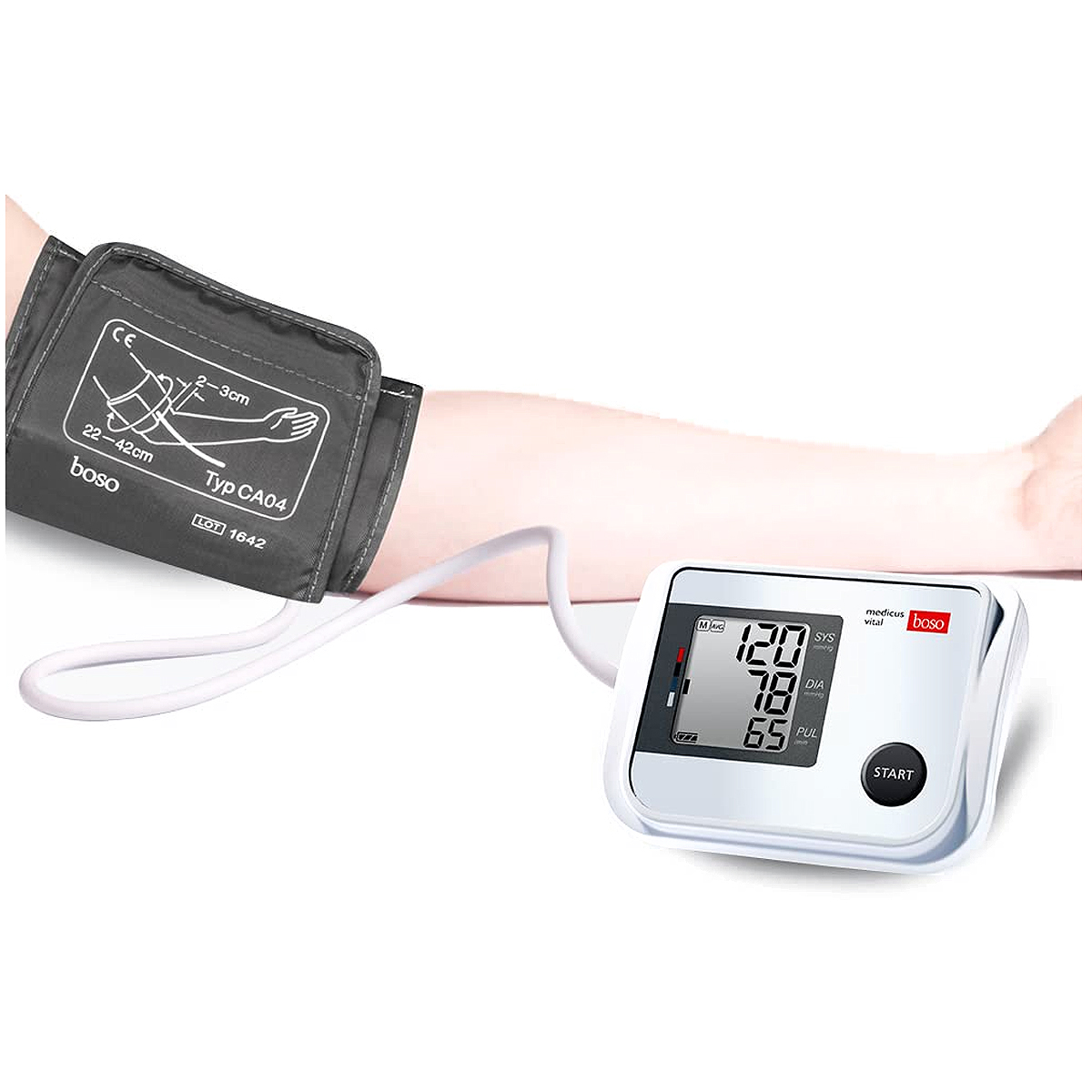 Boso medicus vital Oberarm-Blutdruckmessgerät Anwendung