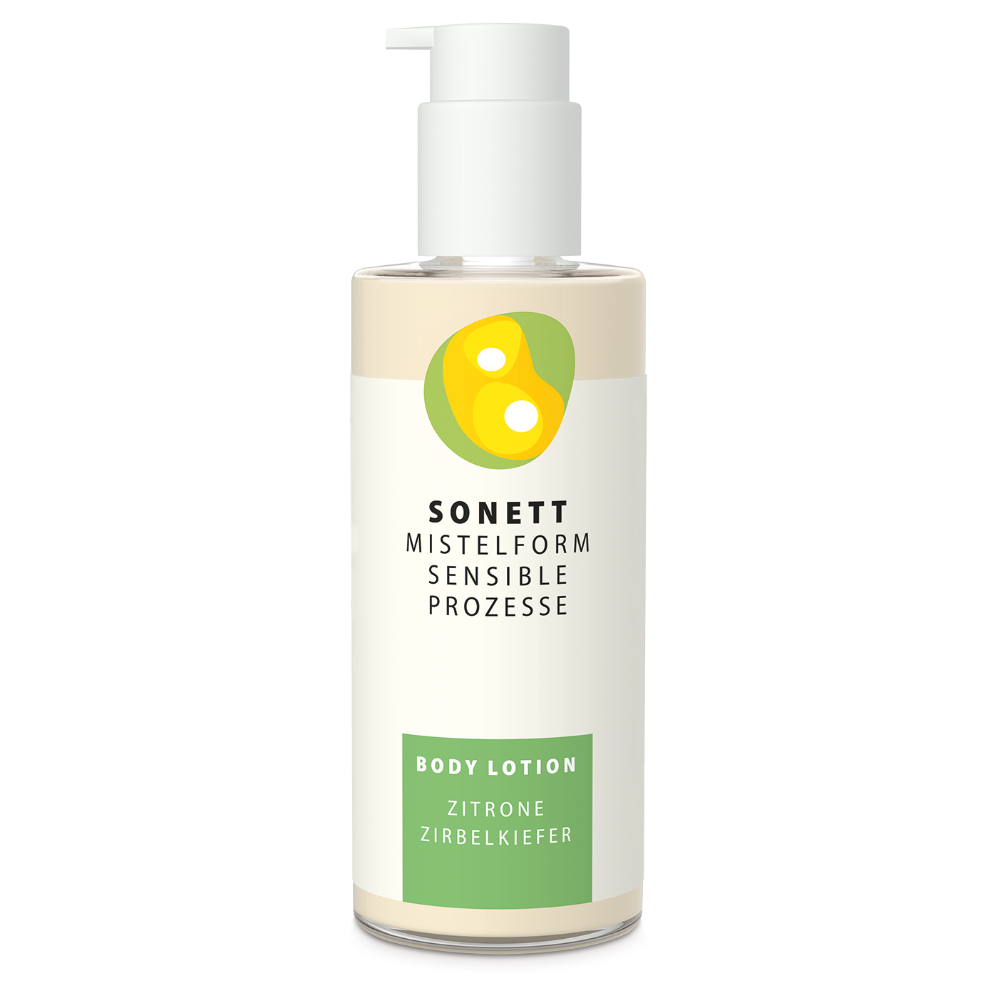 Sonett Mistelform Körperlotion | Zitrone Zirbelkiefer 145 ml Flasche