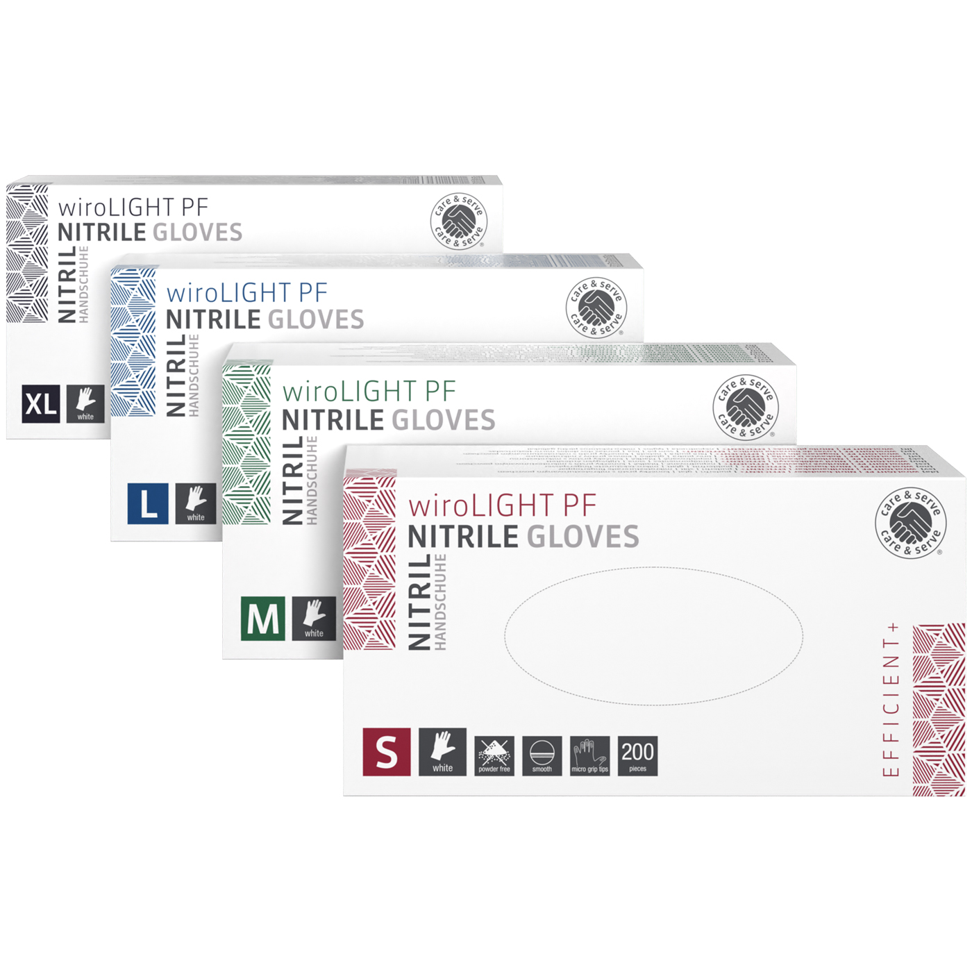 WiroLight Nitril-Handschuhe Efficient Plus puderfrei Gruppe