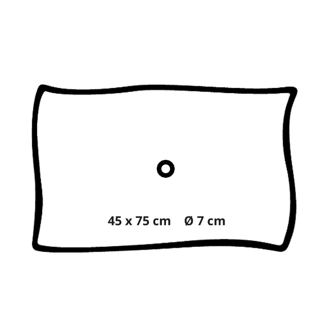 Hartmann Foliodrape® Protect Lochtücher 45 x 75 cm Maße