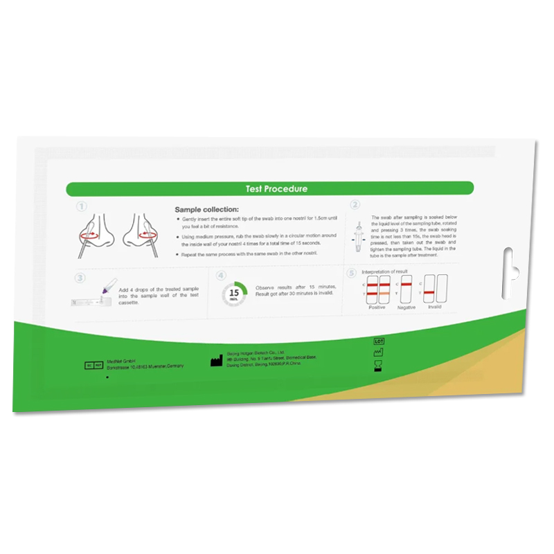 Hotgen 2019 n-CoV-2 Antigentest im Softbag Rückseite