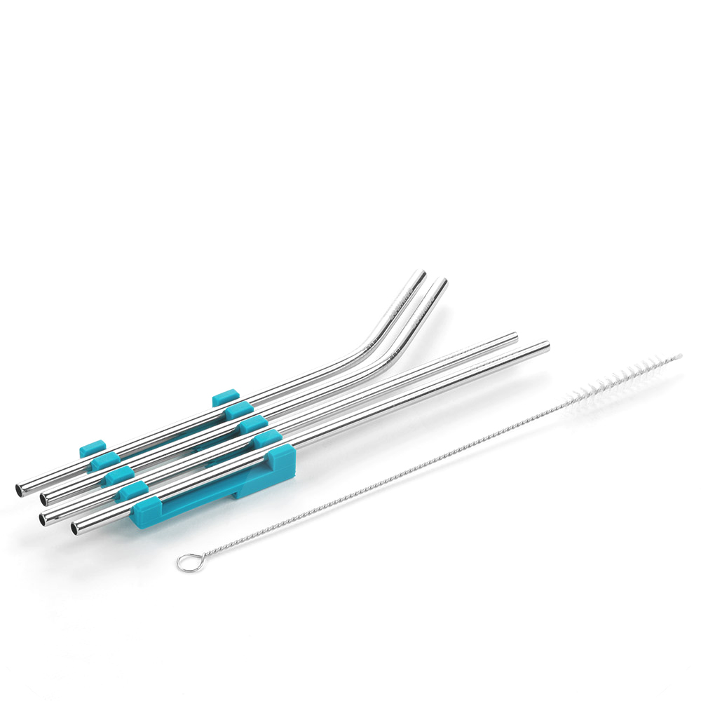 Schwarz melinip® Edelstahl-Trinkhalme