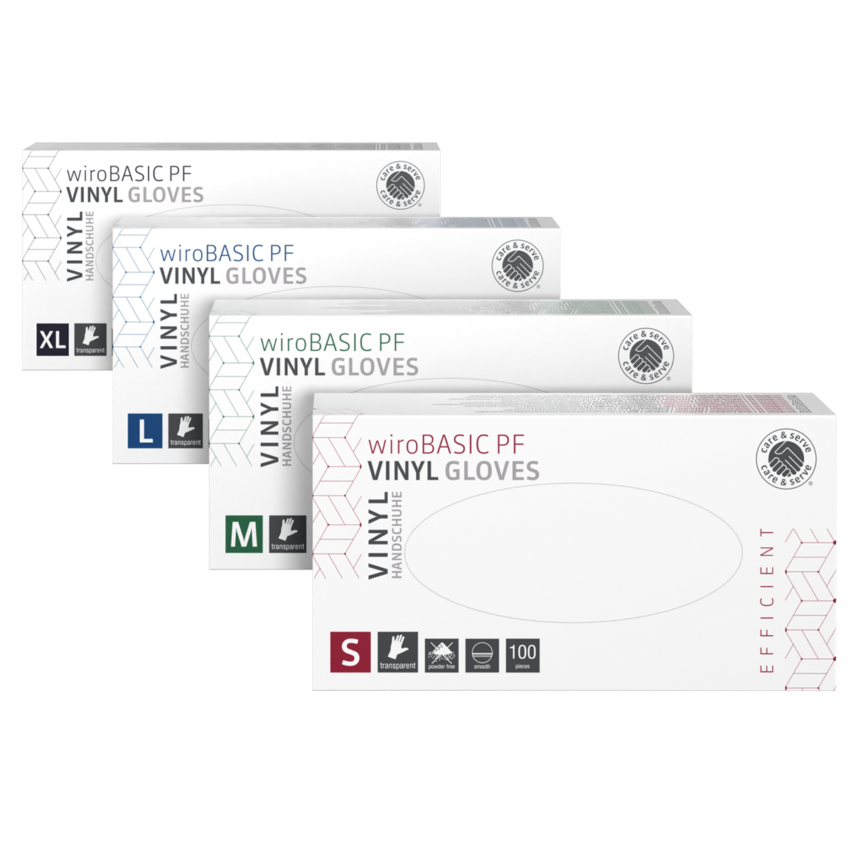 Care&Serve® wiroBASIC Vinylhandschuhe puderfrei Boxen