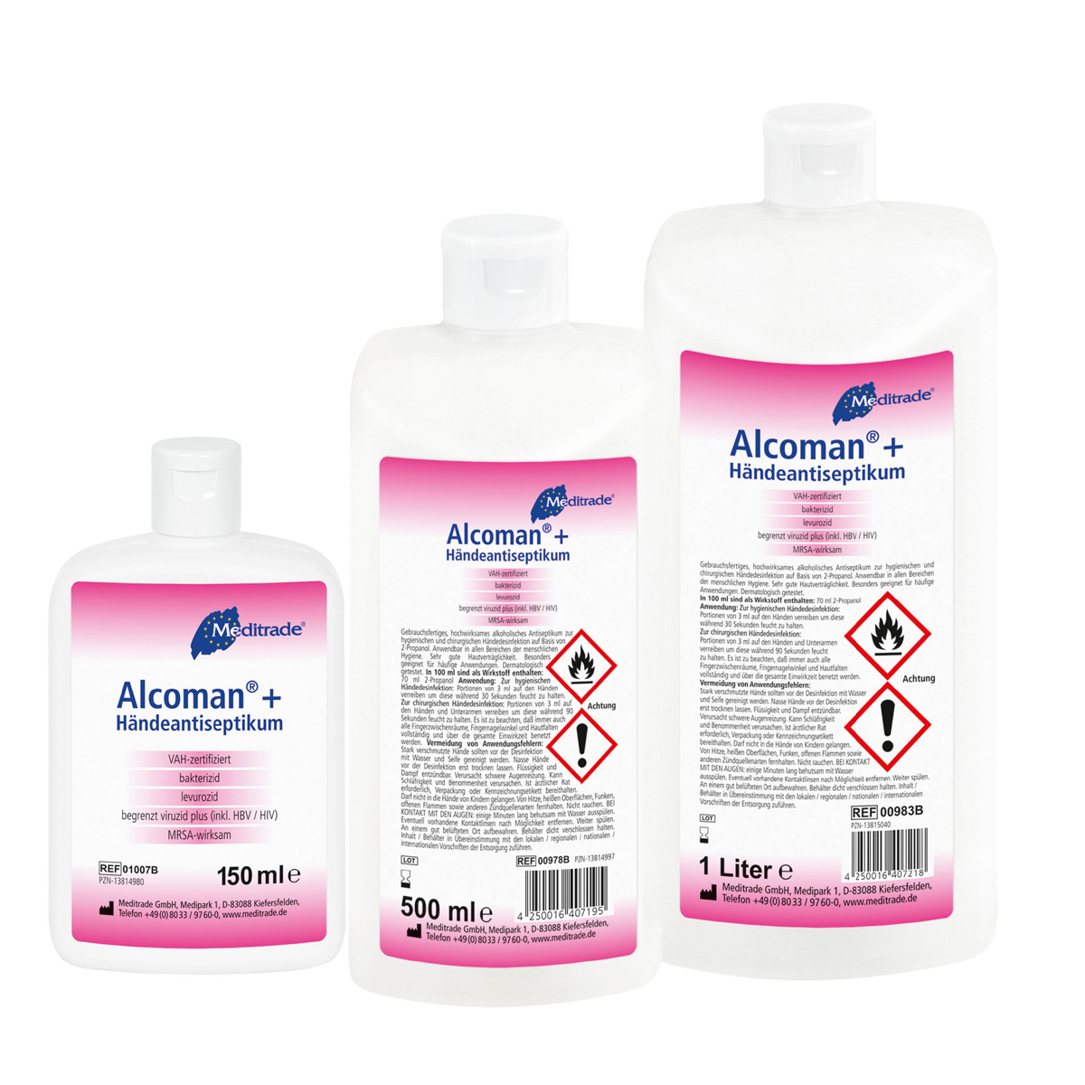 Meditrade Alcoman® + Händedesinfektion Gruppe