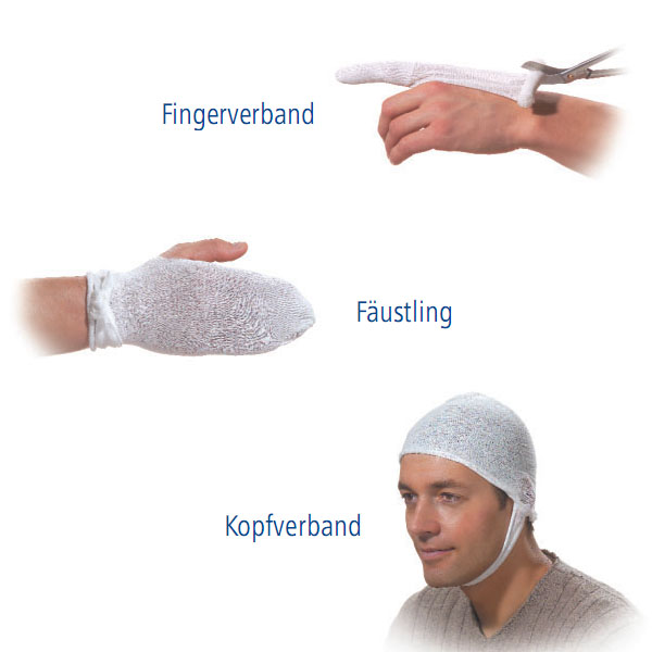 Hartmann Stülpa® Schlauchverband in 6 verschiedenen Varianten auf der 15 Meter Rolle.
