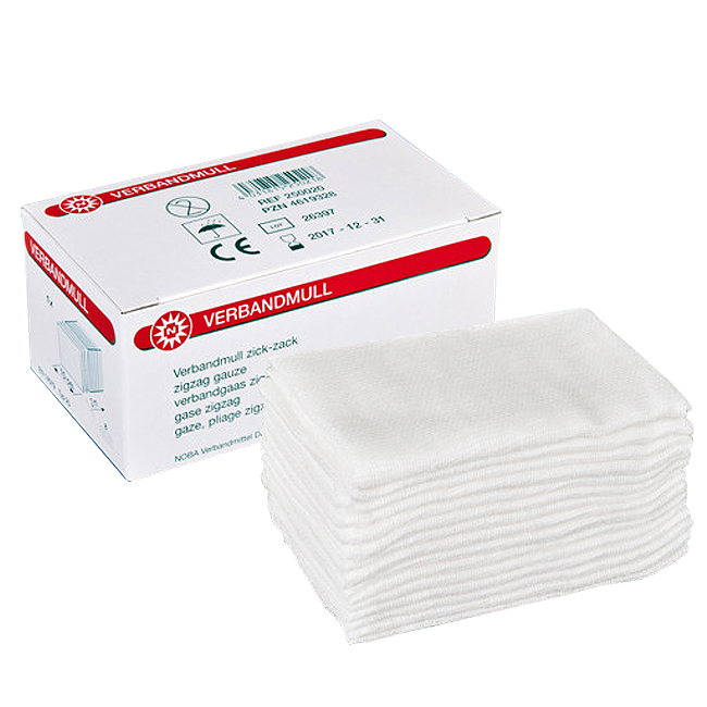 NOBA Verbandmull ZZ 10 cm x 10 m