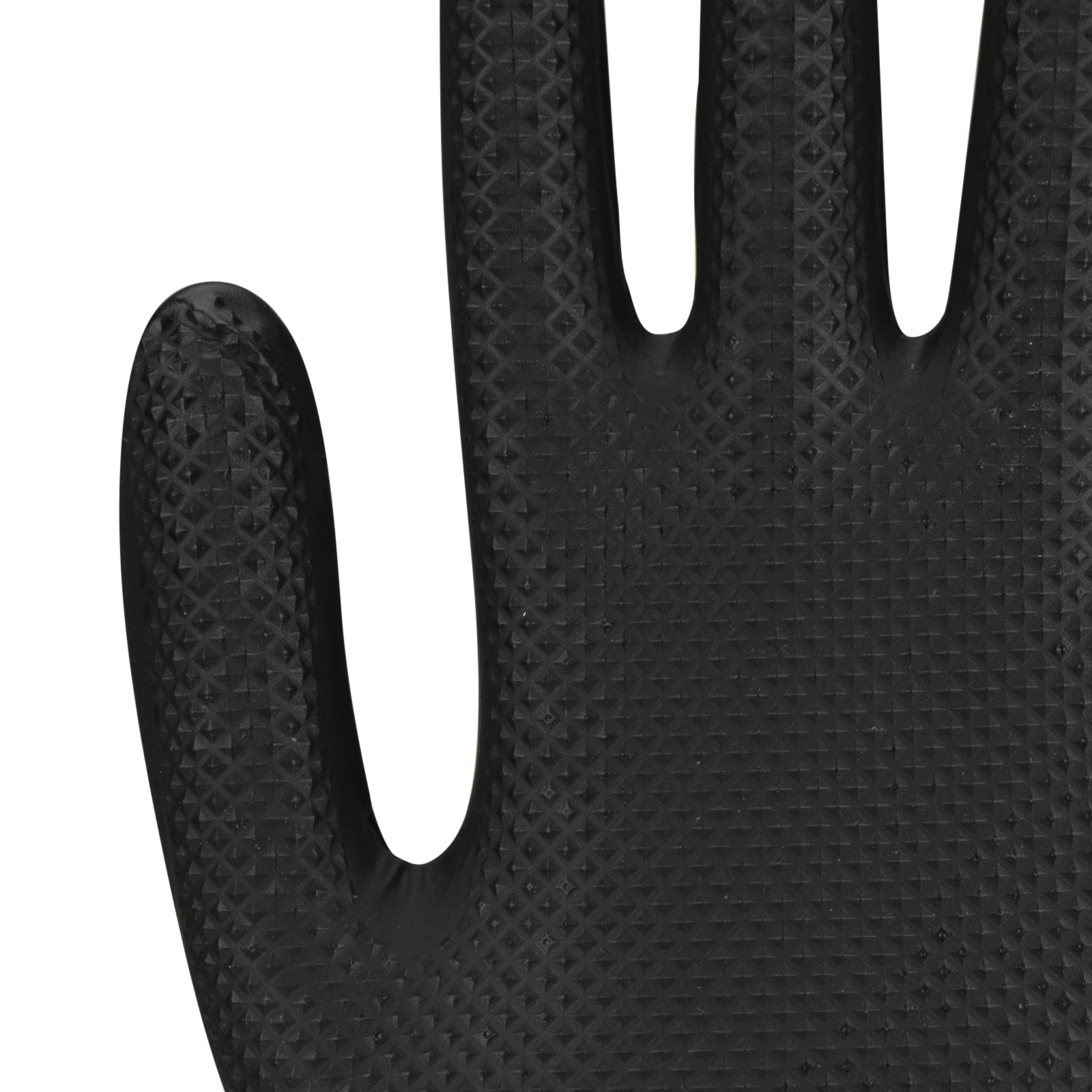 THOR Power Grip Nitrilhandschuhe Schwarz Detail
