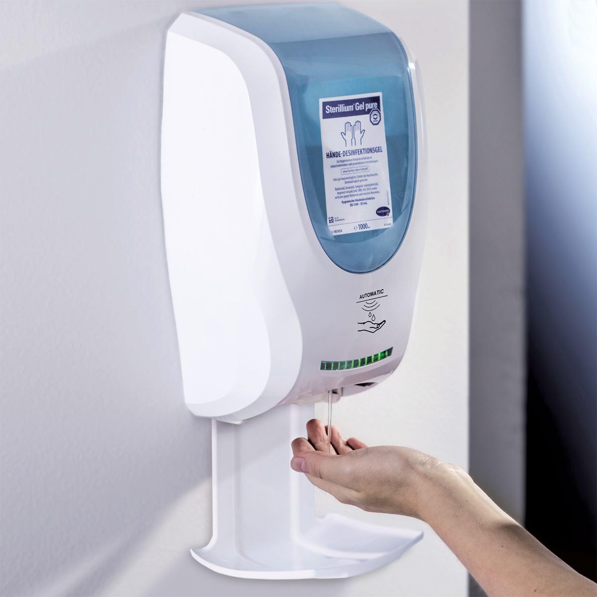 CleanSafe Touchless Kunststoff-Wandspender Anwendungsbeispiel