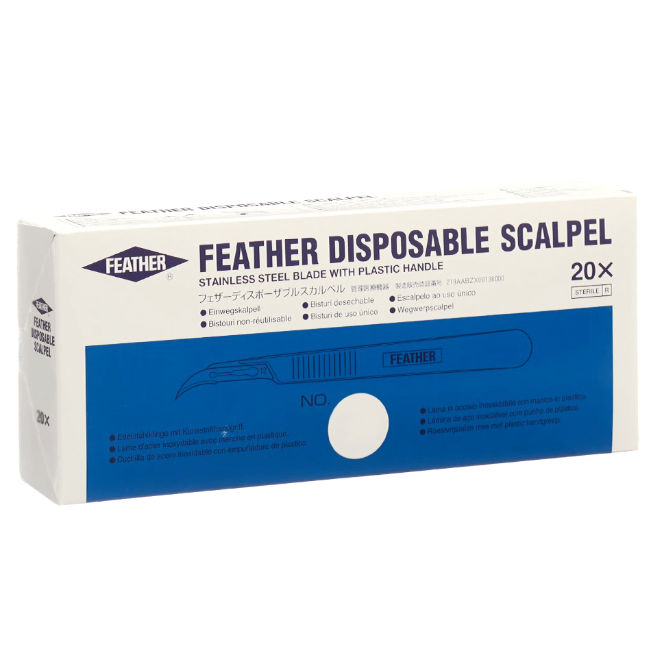 FEATHER® Einweg-Skalpelle Box 20 Stück