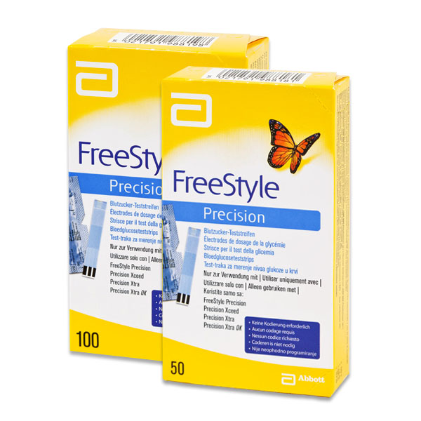 Original FreeStyle Precision Teststreifen. 50 oder 100 Stück