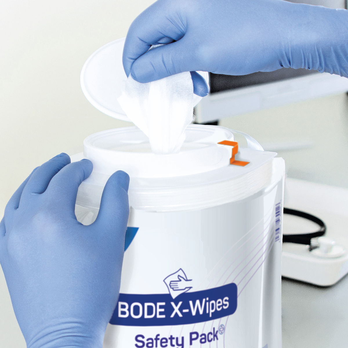 Bode X-Wipes Safety Pack Vliestuchspendersystem Anwendung