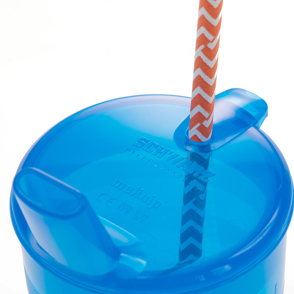 Schwarz melinip® Breideckel ECO - Trinkröhrchen