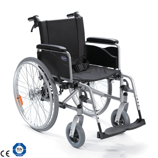 Invacare® Action1 NG Faltrollstuhl in 5 verschiedenen Sitzbreiten.