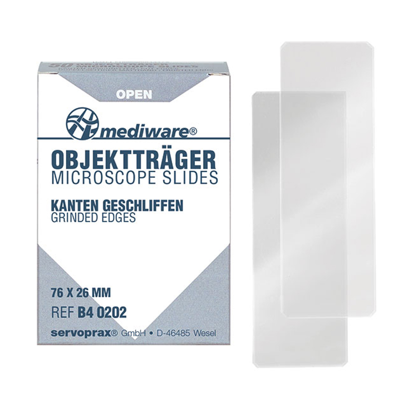 Mediware® Objektträger für die Mikroskopie ohne Mattrand