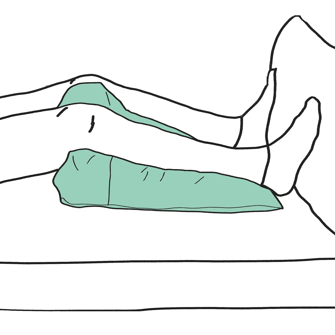 Lück Rhombo-med® Flexionskissen Position2