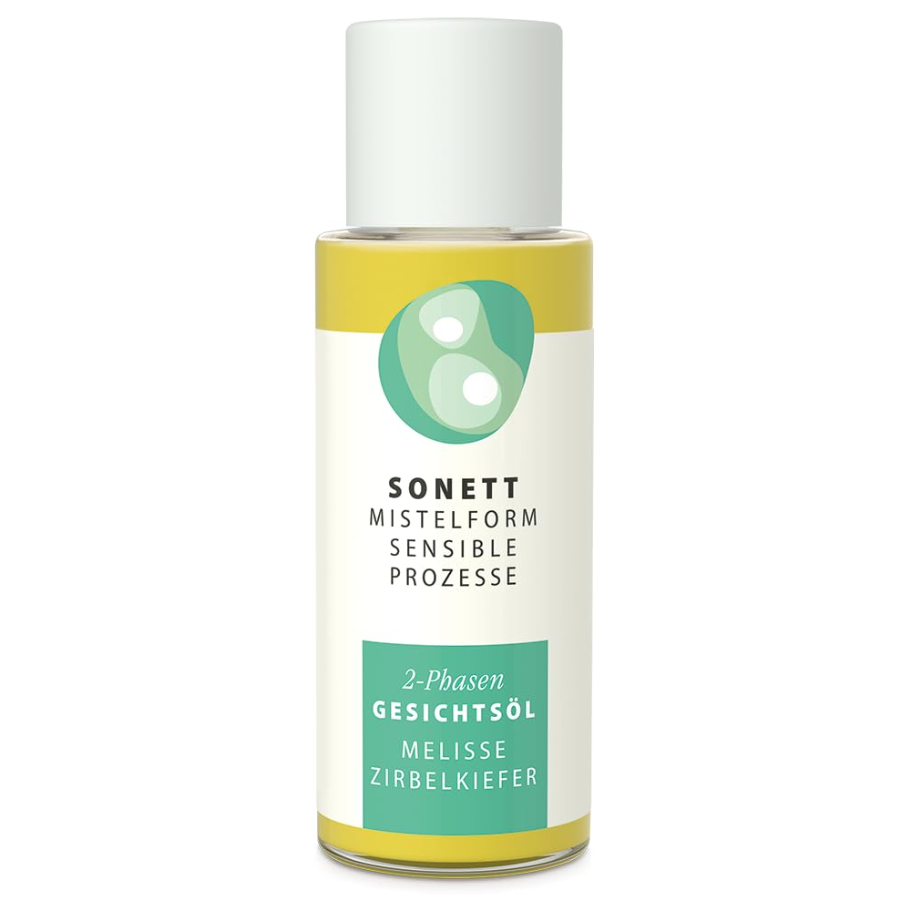 Sonett Mistelform 2-Phasen Gesichtsöl Melisse Zirbelkiefer 50 ml Glasflasche