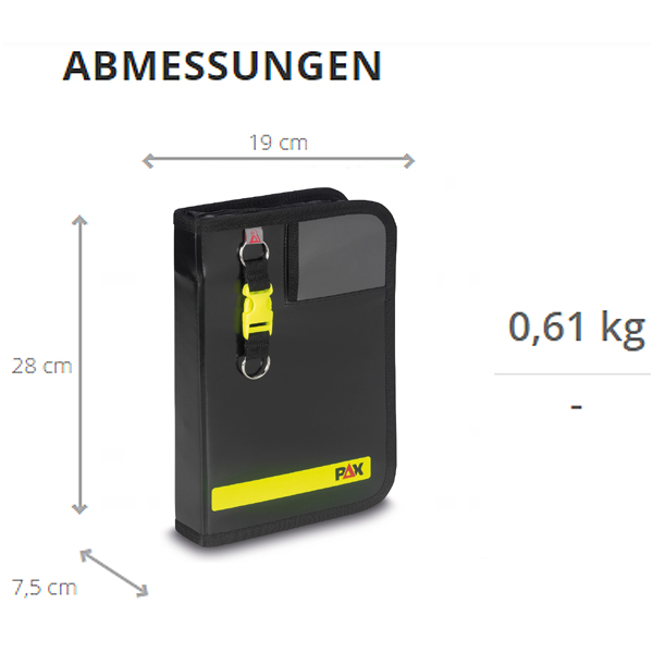 PAX® Fahrtenbuch DIN-A5 hoch - PAX PLAN - Abmessungen