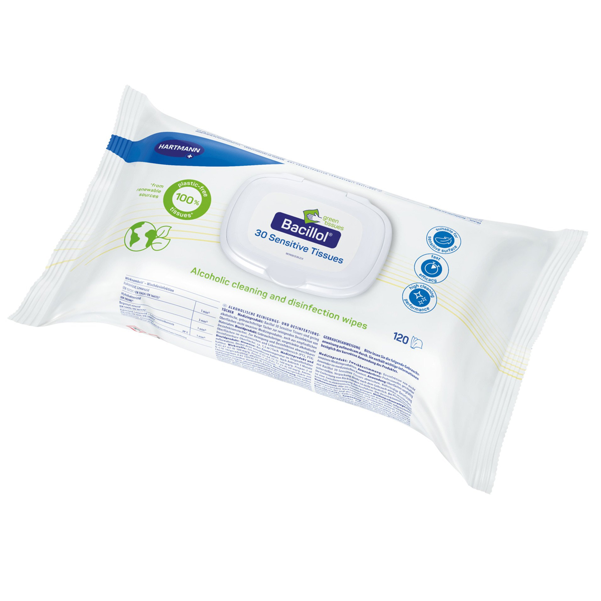 Bode Bacillol® 30 Sensitive Green Tissues 120 Stück