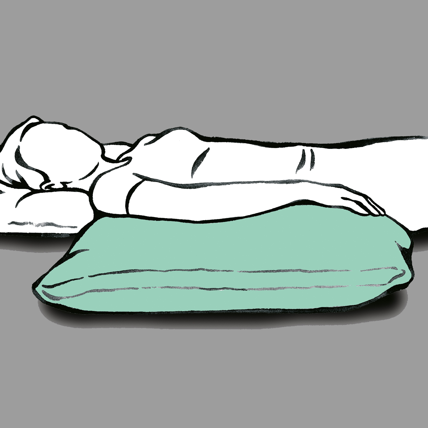 Lück Rhombo-fill® Universalkissen Position 1