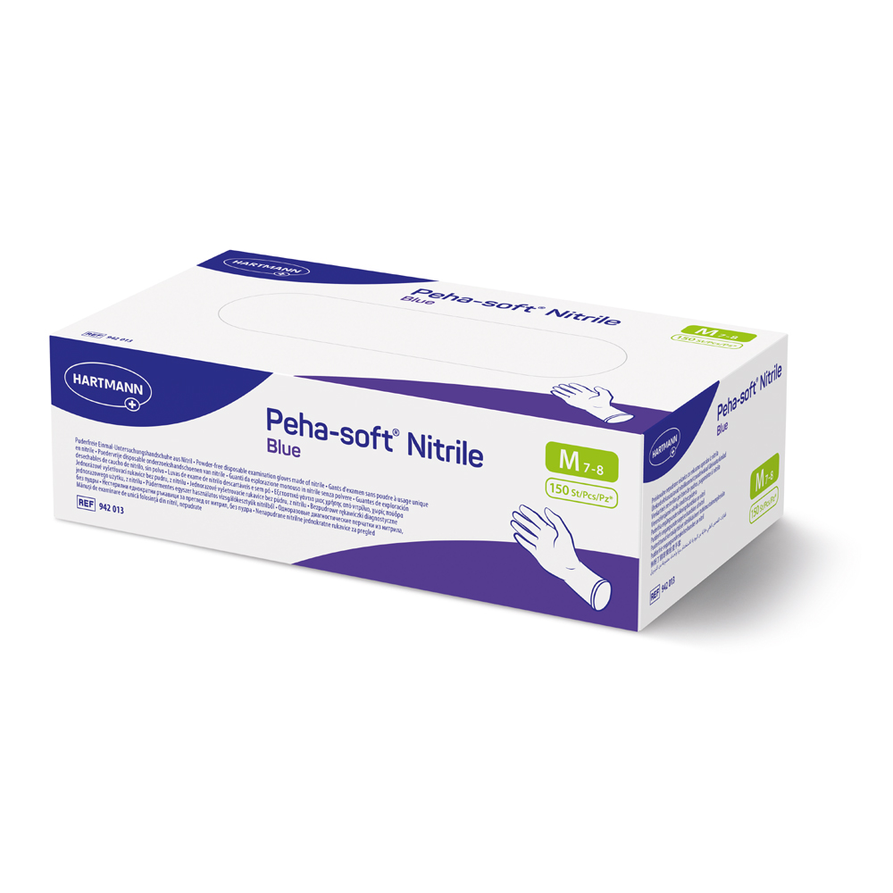 Hartmann Peha-soft® Nitrile blue Nitrilhandschuhe 150 Stück BOX