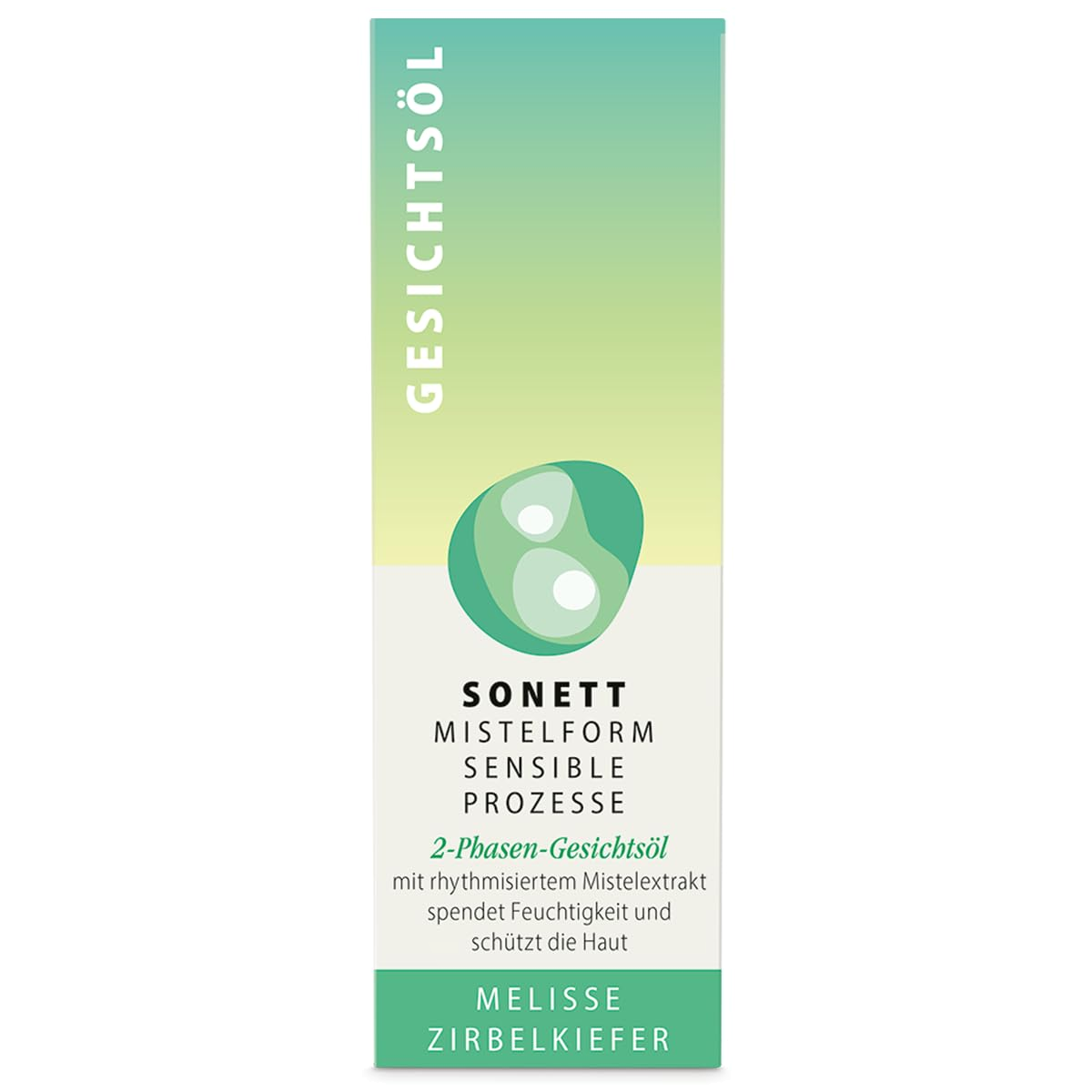 Sonett Mistelform 2-Phasen Gesichtsöl Melisse Zirbelkiefer 50 ml Bo